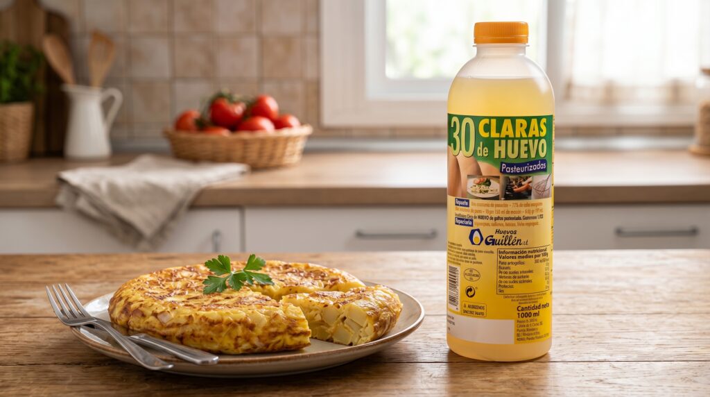 Huevo líquido envasado para asegurar el consumo de alimento pasteurizado en el embarazo en recetas caseras