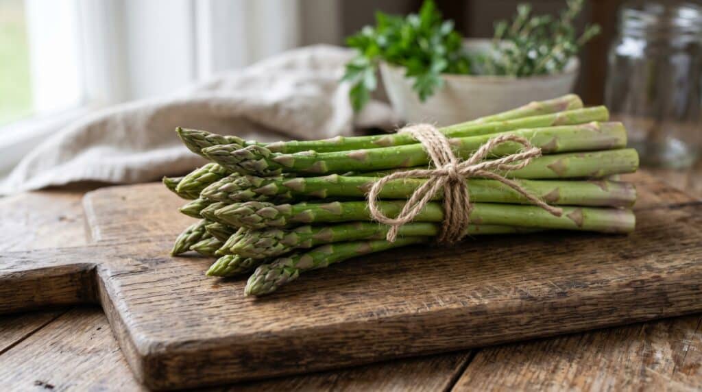 
espárragos frescos mayo embarazo folatos fibra.