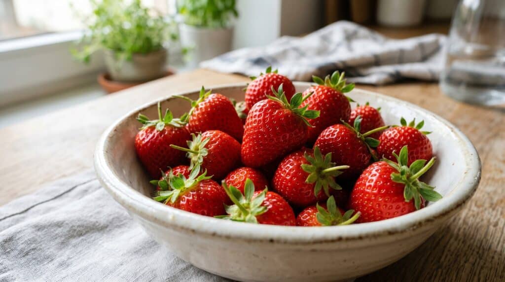 fresas embarazo vitamina C folatos beneficios.