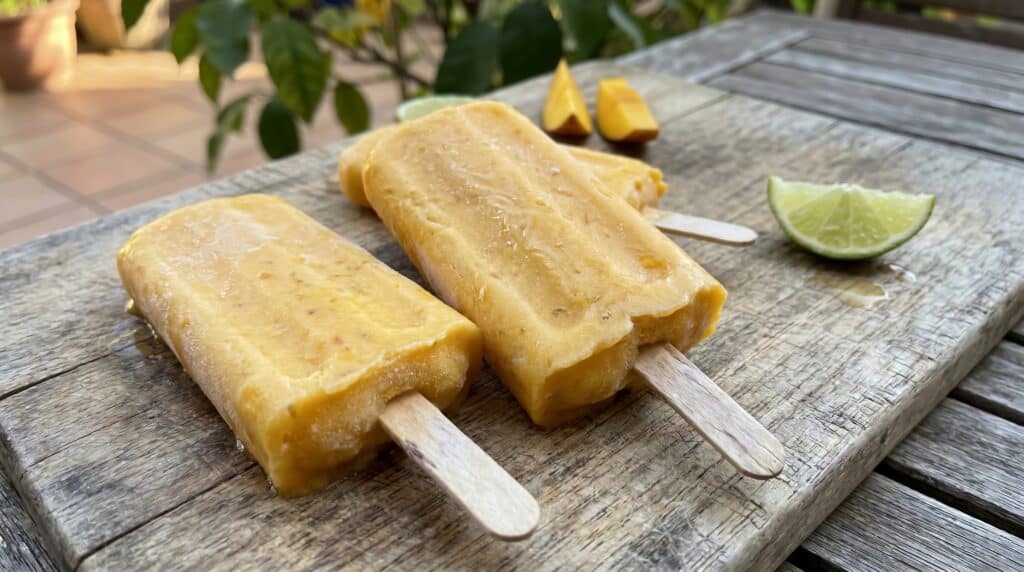 helado casero para embarazadas de mango y coco 