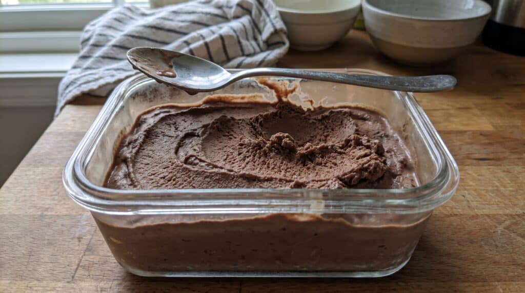 helado casero para embarazadas de chocolate proteico seguro 