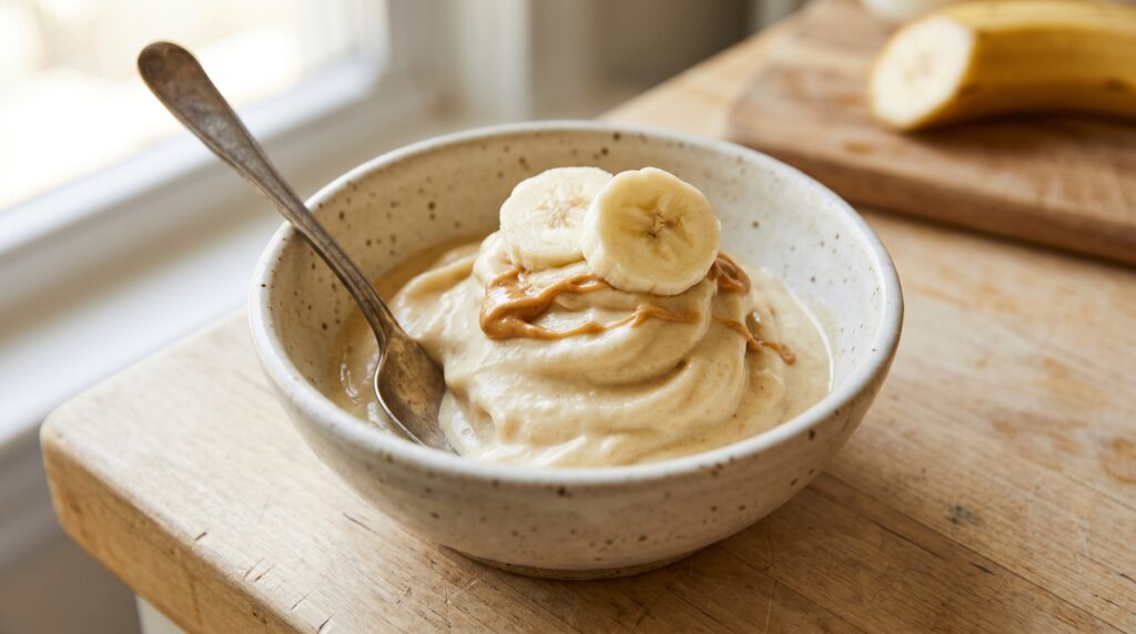helado casero para embarazadas de platano 