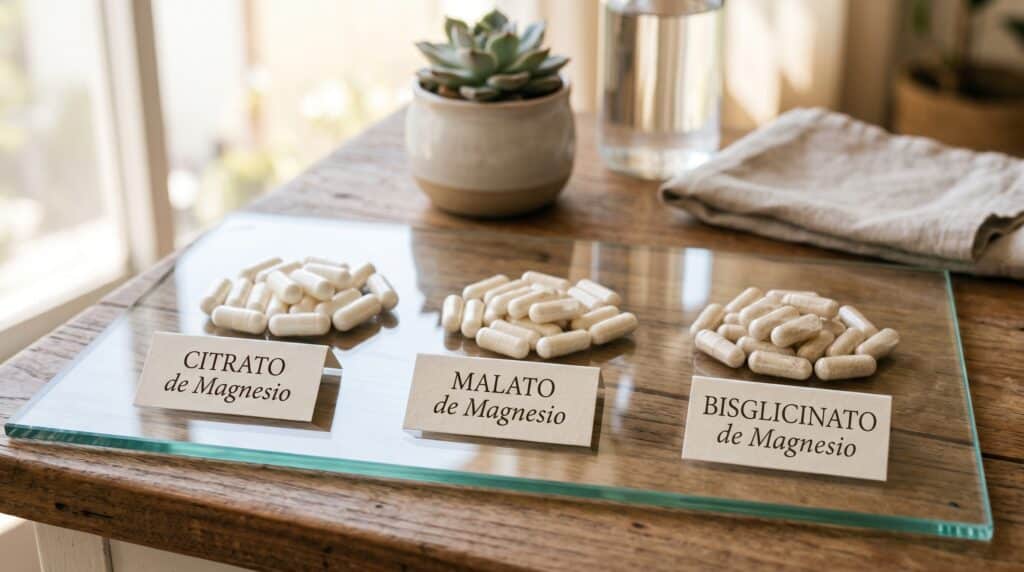 tipos de magnesio embarazo citrato malato bisglicinato diferencias