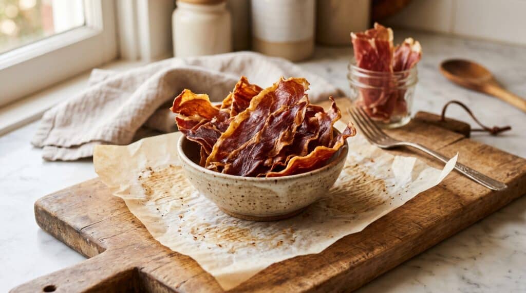 crackers jamón serrano horno embarazo snack seguro