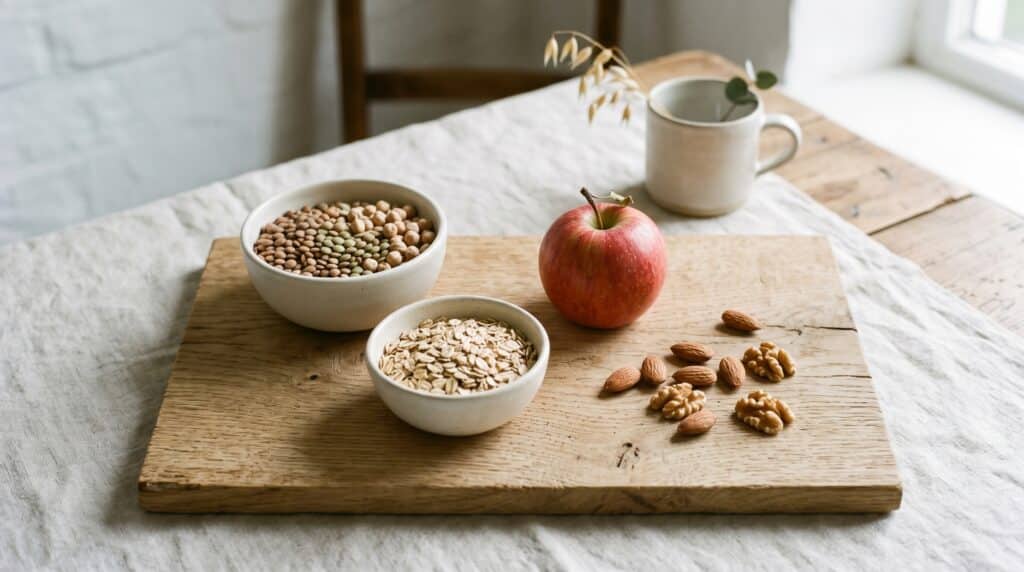 Alimentos ricos en fibra soluble e insoluble para el estreñimiento en el embarazo