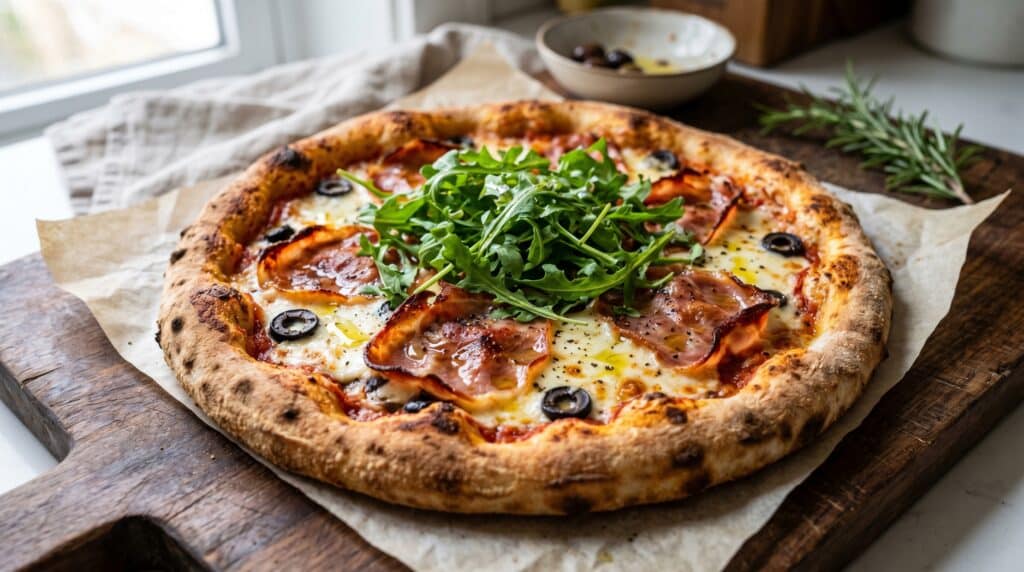 pizza de jamón serrano embarazo receta segura